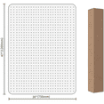 thumbnail image 6 of Wozola Office Chair Mat for Carpet - Computer Desk Chair Mat for Carpeted Floors, Easy Glide Rolling Plastic Floor Mat for Office Chair on Carpet for Work, Home, Gaming,30"x47", 6 of 7