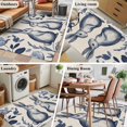 thumbnail image 6 of Navy Blue Easter Area Rug Washable 3x5 Entryway Rug Non-Slip Indoor Low Pile Bunny Pastoral Summer Botanical Rustic Floor Carpet Small Rugs for Bedroom Office Living Room Kitchen Entrance Nursery, 6 of 9