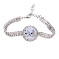 thumbnail image 1 of China Red Education Advanced Pulsera de tobillera de cadena de tenis, joyería de diamantes, 1 of 3
