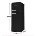 thumbnail image 6 of Frigidaire 7.5 Cu. ft. Top Freezer Refrigerator, Black, Rounded Corners - Retro, EFR756, 6 of 11