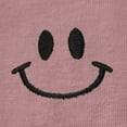 thumbnail image 5 of Dalix Smile Face Embroidered Soft Cotton Short Sleeve T Shirt Womens in Orchid Purple 2XL XX-Large, 5 of 5