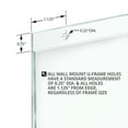 thumbnail image 5 of Azar 8" x 10" Horizontal Wall Mount Acrylic Sign Holder Clear 10/Pack 162719, 5 of 6