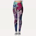 thumbnail image 2 of Gibobby Leggings deportivos mujer Pantalones con estampado de mariposas personalizados para mujer, mallas personalizadas para mallas para correr(E,G), 2 of 5