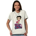 thumbnail image 5 of Betty Boop Beat Breast Cancer Ribbon Women's Graphic T Shirt Tees Brisco Brands 2X, 5 of 5