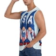 thumbnail image 3 of Kdxio Cute Gnomes in USA for Men's Muscle T-shirt,Sleeveless for Workout Running Athletic Gym Lounge Casual, 3 of 7