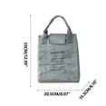 thumbnail image 2 of Back to School Savings!TUTUnaumb Stylish Paper Lunch Box Bag, Insulated With Aluminum Foil For Optimal Temperature Control Ideal For Packing Lunches-Gray, 2 of 2