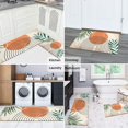 thumbnail image 5 of Orange Boho Geometric and Plant Pattern Kitchen Rugs Sets Of 2,Anti Fatigue Kitchen Mat Rugs Non Slip Washable,Decorative Kitchen Floor Mats for Kitchen,Sink,Laundry,17"x30"+17"x47", 5 of 7