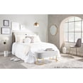thumbnail image 4 of LumiSource Gold Steel, Grey Velvet Pebble Chair - Set of 2, 4 of 12
