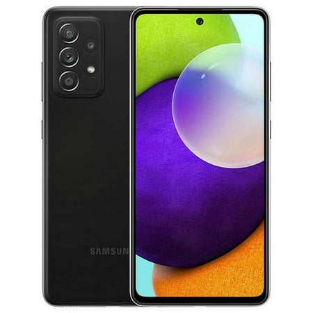 Pre-Owned Used Samsung Galaxy A52 5G A526U 128GB Black GSM Unlocked (AT&T/T-Mobile Compatible) Smartphone