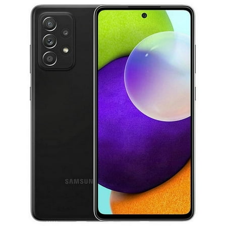 Pre-Owned Used Samsung Galaxy A52 5G A526U 128GB Black GSM Unlocked (AT&T/T-Mobile Compatible) Smartphone