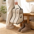 thumbnail image 6 of TACILIP Shoe Storage, 1PC Non-Woven Fabric Boots Storage Organizer Bag Short And Tall Two Sizes Dirt Proof Boot Cover With Visual Window And Carry Handle For Closets Storage Travel Use, Womens Gifts, 6 of 6