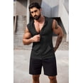 thumbnail image 6 of COOFANDY Men Workoutk Top 2 Pack Workout Sleeveless Shirts for Men Cut Off Hoodie Workout Shirts, 6 of 10