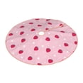 thumbnail image 2 of Bingfone Christmas Tree Skirt Mat Christmas Decoration Interior 30" -Strawberry And Heart, 2 of 6