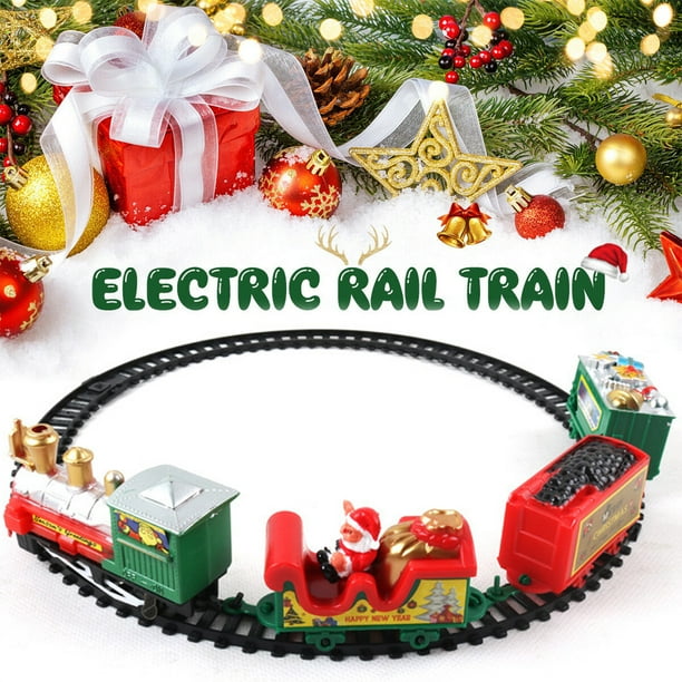 Kids Christmas Train Set 216cm Christmas Train Toy Set Battery