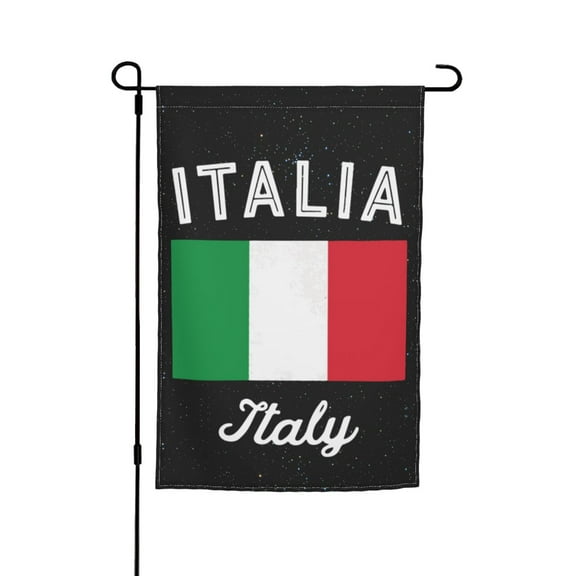 Italy Flag Garden Flag 12x18 Inch, Double Sided Outside Sign Yard Flag Farmhouse Indoor Decor