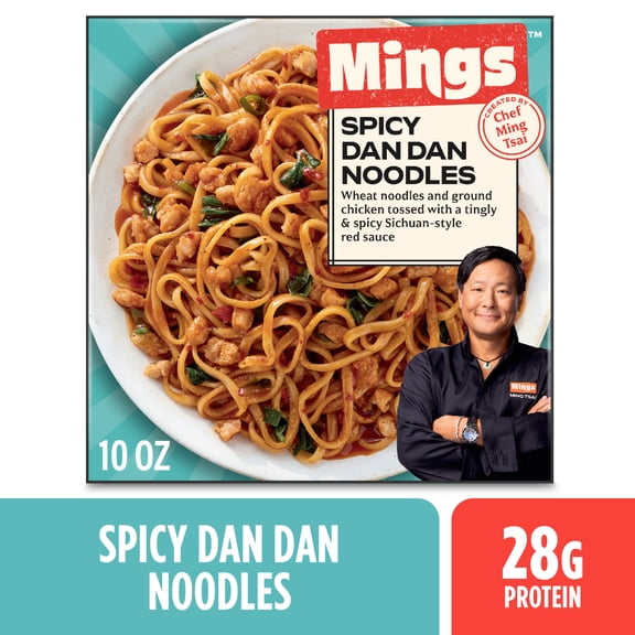 Mings Frozen Asian Noodles Spicy Dan Dan Microwave Meal, 10 oz (Frozen)