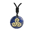 thumbnail image 2 of Collar con colgante de piedra para decorar tu compromiso, San Valentín o aniversario. Azul, 2 of 9