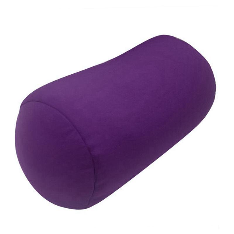 Round Cervical Roll Cylinder Bolster Pillow, Soft Sleeping Headrest
