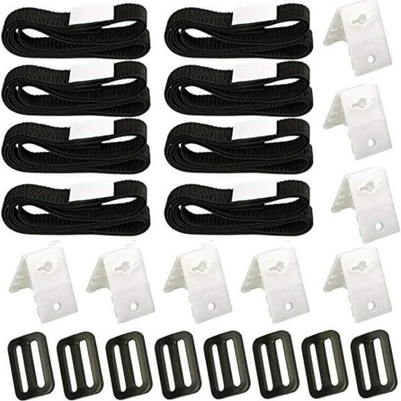 GUYUTING Universal Solar Pool Cover Reel Strapping Kit 10 24ft Inground Heavy Duty Straps Buckles Fasteners Nylon