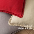 thumbnail image 4 of Juego de fundas de almohada decorativas MIULEE, 45 x 45 cm, con flecos rojos, 4 of 6