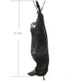 ZAROYEAX Realistic Hanging Dead Crow Decoy Lifesize Extra Large Black