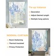 thumbnail image 3 of Ocean Botanical Tie Up Curtains for Window, Thermal Insulted Balloon Shade Adjustable Rod Pocket Curtains Valance Panels for Kitchen Bathroom Cafe 42 x 45 Summer Coastal Sea Blue Green Coral, 3 of 6