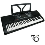Sawtooth 61-Key Portable Keyboard with Earbuds & Accessories