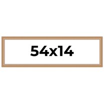 54x14 Frame Charleston Honey Brown Solid Wood Picture Frame Width 1.75 Inches | Interior Depth 0.5