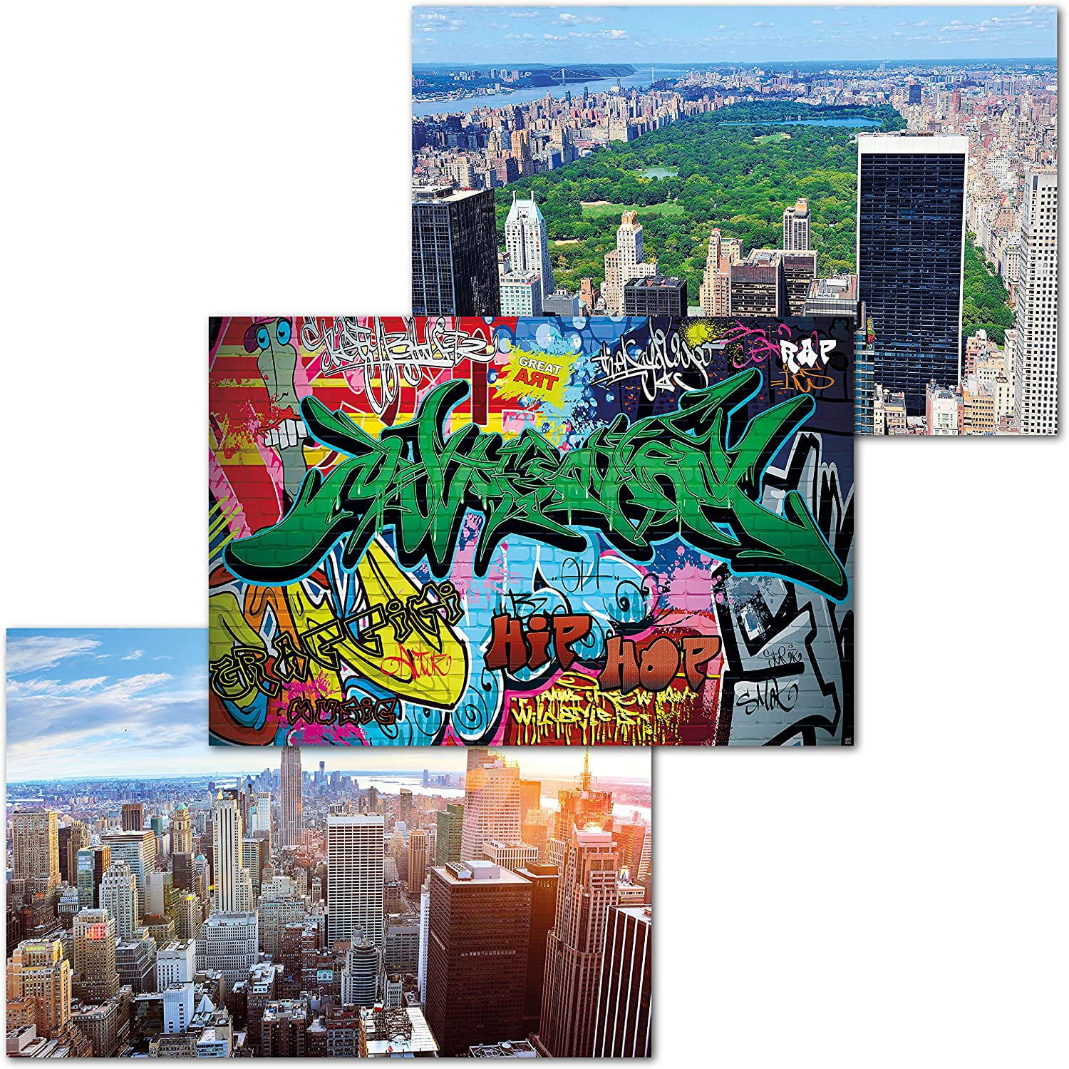 New York Skyline Sunset Penthouse View Premium Gift Wrap Wrapping Paper Roll 