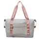 thumbnail image 5 of Bolsa de hombro plegable Ehuebsd Oxford gran capacidad gris rosa, 5 of 9