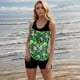 thumbnail image 5 of TaTaai Women's Vintage Conservative Bikini, High Waist Printed Swimsuit Set, Two Piece with Removable Padded Bra for Hot Spring Gift, 5 of 8