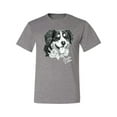thumbnail image 2 of Border Collie Dog Lover Pet Owner Animal Lover Graphic T-Shirt, Heather Grey, Small, 2 of 4
