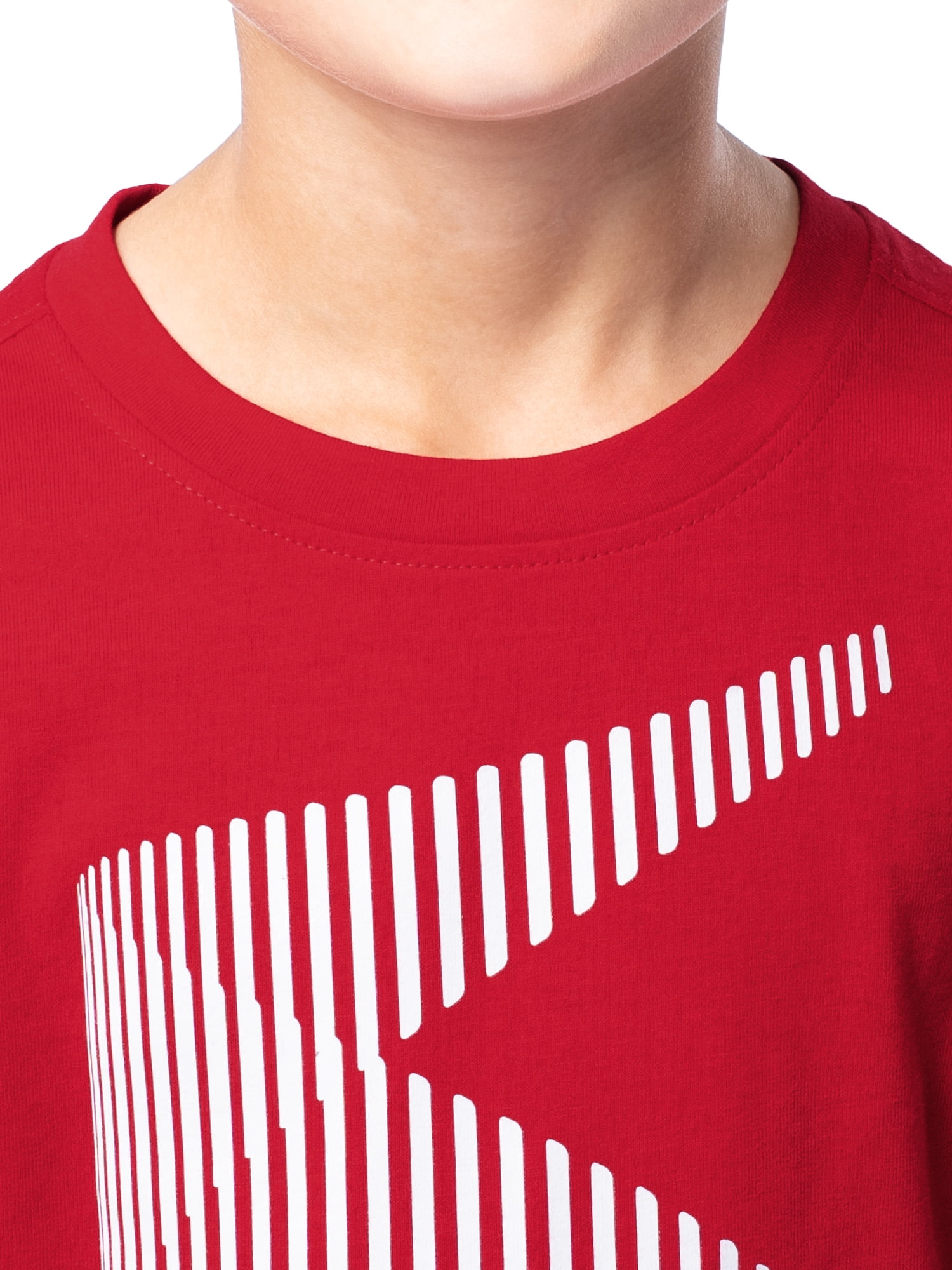 Athletic Works Boys Short Sleeve Graphic T-Shirt, Sizes 4-18 & Husky