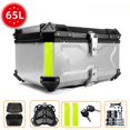 thumbnail image 3 of Baúl de motocicleta, baúl de aluminio, baúl para casco de motocicleta, baúl trasero universal para motocicleta, estuche de equipaje impermeable para viaje, caja para herramientas de motocicleta, 3 of 5
