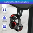 thumbnail image 4 of YRLLENSDAN Height Adjustable Standing Desk 40x24 Inch, Electric Stand up Desk Raising Desk Ergonomic Desk Large Standing Desk with Headphone Holder & 2 Memory Function Work Desk for Home Office, Black, 4 of 7
