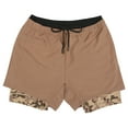 thumbnail image 6 of LRD Men's Workout Shorts with Compression Liner 5 Inch Inseam Khaki / Camo XL, 6 of 6