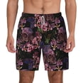 thumbnail image 3 of Uemuo Orchids Flowers Pattern Mens Swim Trunks Quick Dry Board Shorts with Mesh Lining, Stretch Beach Shorts Quick Dry No-Chafing Board Shorts-XX-Large, 3 of 9