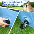 thumbnail image 2 of BN-LINK Foldable Dog Pool, PVC Pet Swimming Pool, Portable Dog Pool Bathtub for Pets to Swim and Bath, 47.2" x 11.8" Blue, 2 of 6