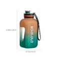 thumbnail image 3 of 1600ml Large Capacity Sports Water Bottle with Tea Infuser - Frosted Plastic Big Belly Cup with Portable Drawstring for Outdoor Activities, Travel, Daily Use, 3 of 6
