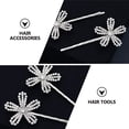 thumbnail image 2 of 2Pcs Crystals Flower Hair Clips Hairpin Rhinestones Barrette Clothing Accessory, 2 of 8