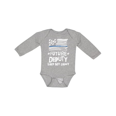

Inktastic Deputy Sheriff Gift Childs Law Enforcement Gift Baby Boy or Baby Girl Long Sleeve Bodysuit