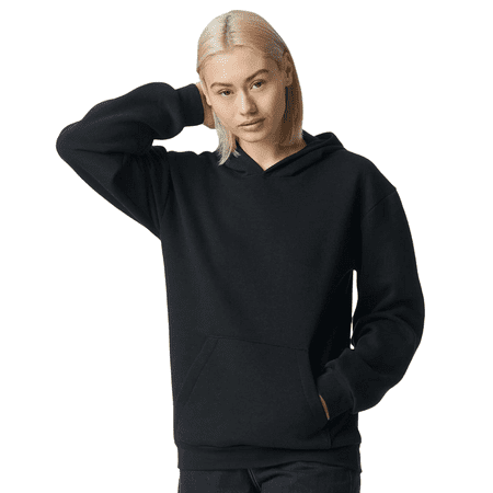 American Apparel B02527508 ReFlex Fleece Hoodie Black – 3XL