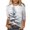 Light Blue, variant on YABCSAZ Ugly Christmas Sweaters for Women 3/4 Sleeve Tops Casual Loose Pullover Oversize Crewneck Sweatshirt Xmas Graphic Print Fall Trendy Outfits T Shirts for Xmas Party Holiday Tops