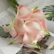 thumbnail image 4 of Ramo de flores artificiales de lirio de cala FloreceBien para boda, despedida de soltera, decoración del hogar, lirio de cala artificial, 10 unidades, 4 of 5