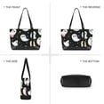 thumbnail image 6 of FORMRS Canvas Laptop Tote Bag for Women with 15.6" Computer Compartments Shoulder Handbag, White Halloween Ghost, 6 of 7