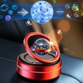 thumbnail image 4 of Pebbuoy Solar Car Aromatherapy Diffuser Portable Double Ring Auto Rotating Solar Heater Car Oil Diffuser Car Air Freshener, 4 of 8