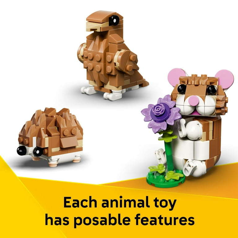 LEGO Creator 3 in 1 Cute Hamster with a Flower Building Toy Ages 7