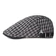 thumbnail image 1 of Gorra plana de algodón o mezclilla a cuadros en blanco y negro para hombre, 1 of 3