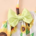 thumbnail image 5 of TAIAOJING Toddlers and Baby Girls' Swimsuit Bowknot Sunflower Watermelon Pineapple Print Ruffles Two Piece Swimwear Bikini With Hat Outfits Bathing Suit 18-24 Months, 5 of 7