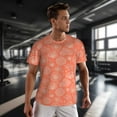 thumbnail image 3 of Wukai The Marine Theme With Beautiful Corals Print Men's Short-Sleeved Mesh T-Shirt,Quick-Dry Short Sleeve Workout T-Shirt-Small, 3 of 8